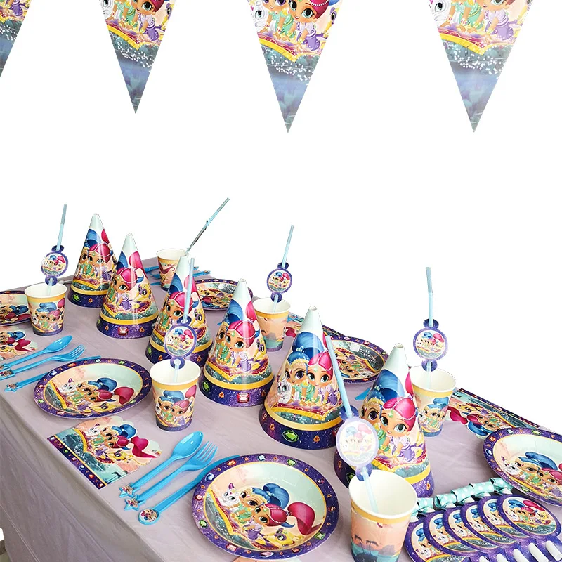 Блестящие декоративные салфетки для детской вечеринки в честь Дня Рождения | Дом