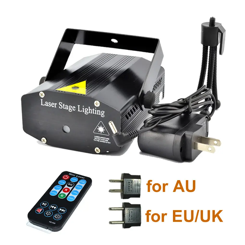 Светодиодный лазерный проектор звездного неба RG музыкальный светильник с ИК