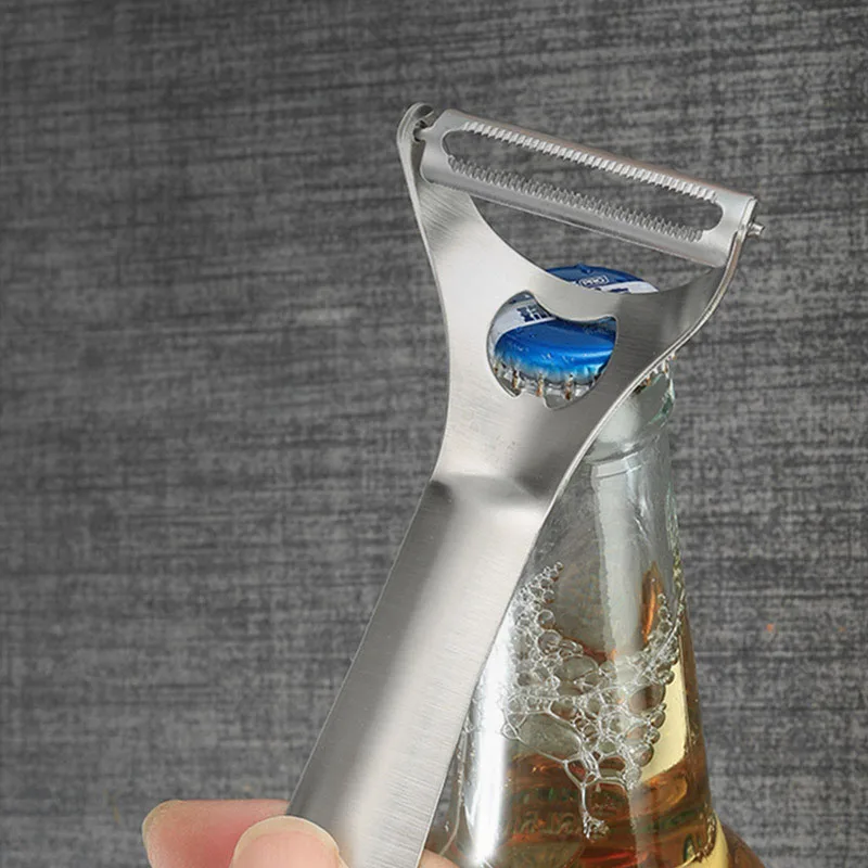 vegetable fruit potato peeler cutter stainless steel gadget peeling multifunctional kitchen tools carrot grater beer opener free global shipping