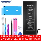 Оригинальный аккумулятор NOHON для Apple iPhone 5, 6 S, 5S, 6 S, 7, 8 Plus, X, XR, XS Max, 11 Pro, SE 2020, i, 5C