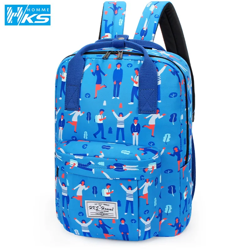 College Printing Style Waterproof Canvas Women Laptop Backpack Large Capacity Backpacks Travel bag Teenage Girls Boys Schoolbag | Багаж и