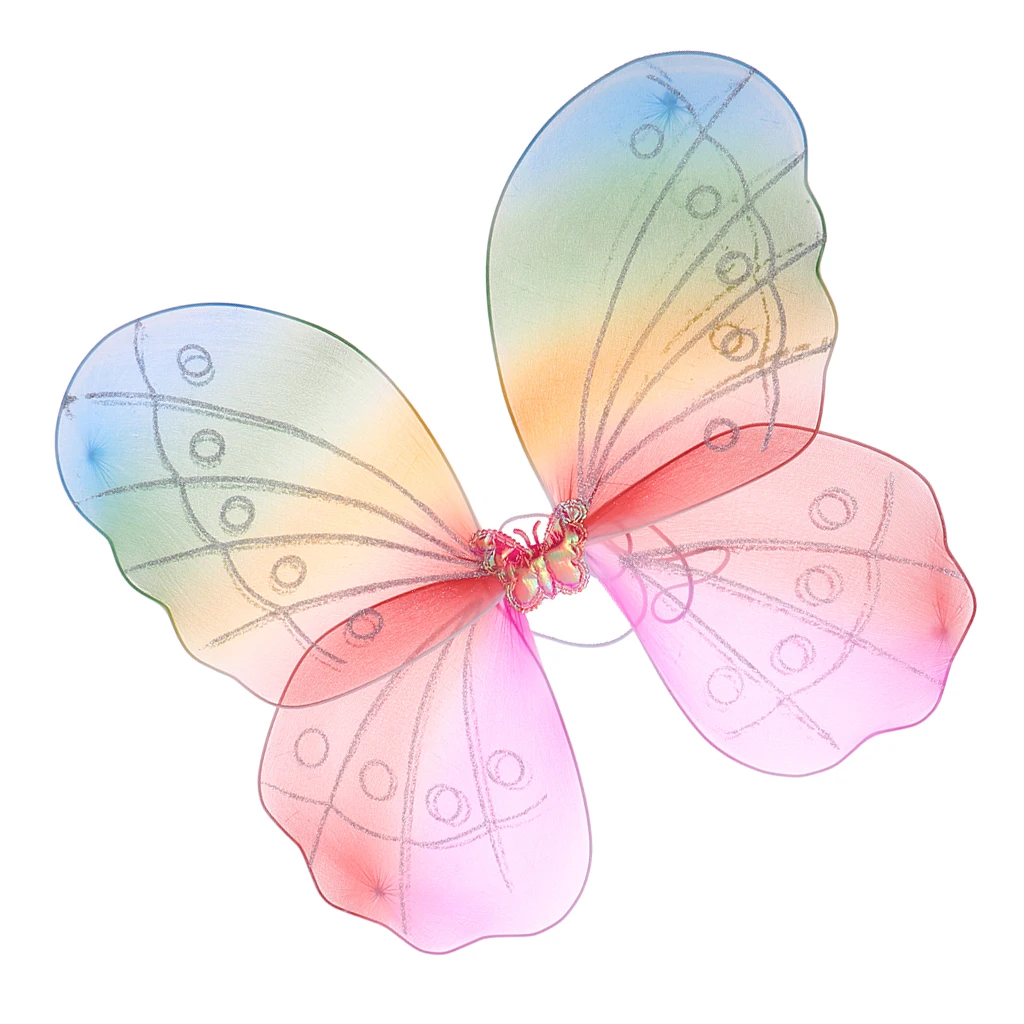 Милое яркое детское платье с крыльями бабочки для дня рождения и фотосессии |