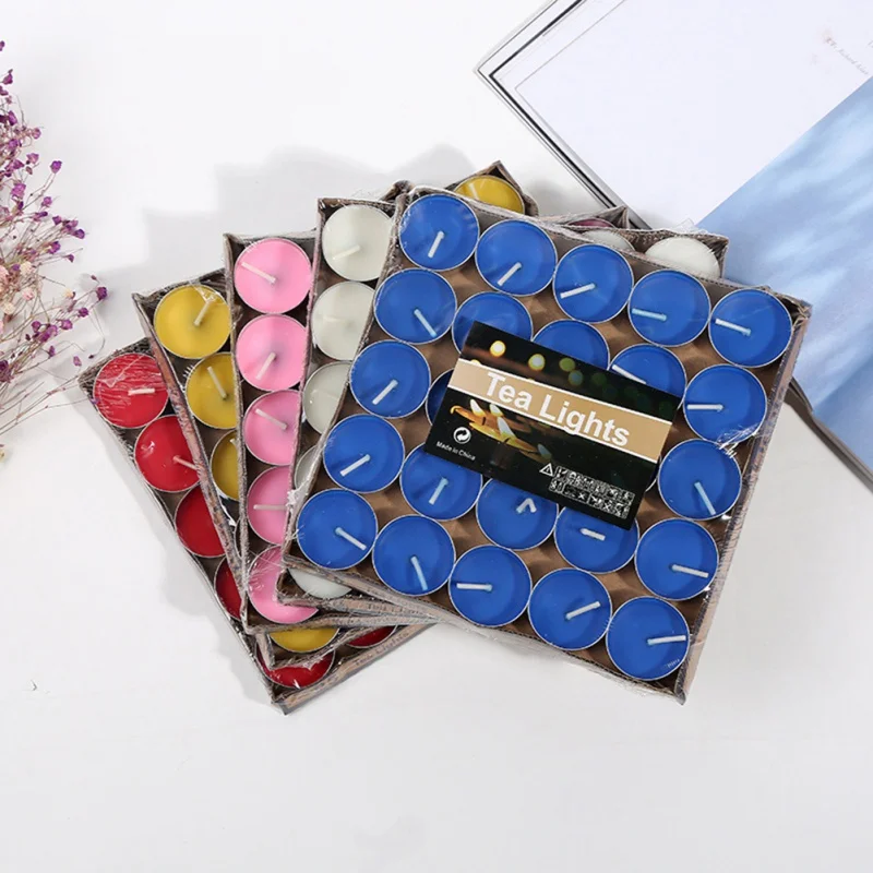 25 шт. фестиваль чайная свеча Бездымная свадебное украшение свечей любовь