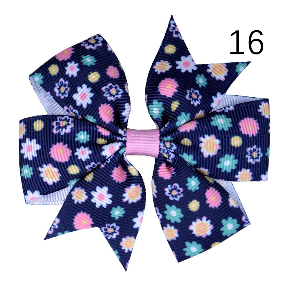 1 шт. лента для волос с рисунком банты зажимами девочек ручная работа детская