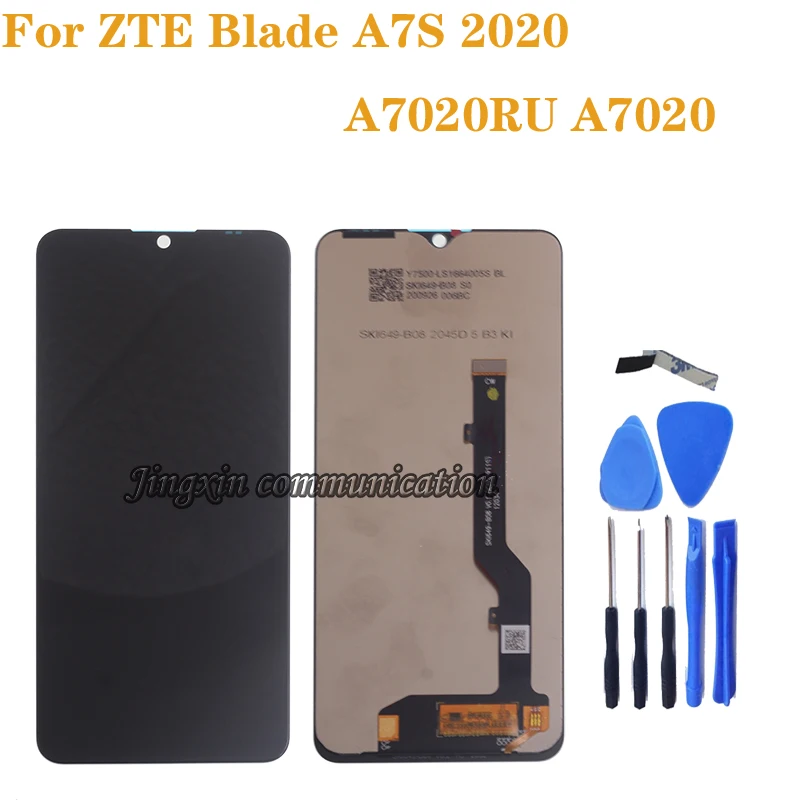 Pantalla Original de 6,5 "para ZTE Blade A7S 2020 A7020 A7020RU, pantalla LCD, Panel de cristal, montaje de digitalizador con pantalla t&aacute;ctil, piezas de reparaci&oacute;n-0