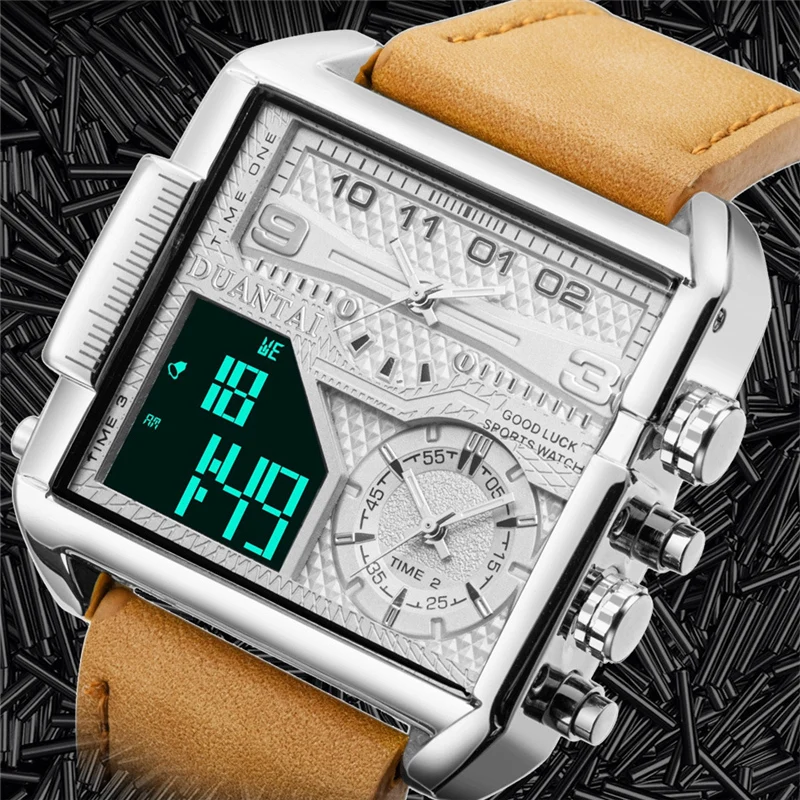 Мужские брендовые Роскошные спортивные водонепроницаемые часы мужские