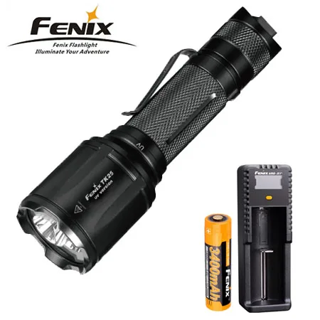 Новый Fenix TK25 УФ Cree XP G2 1000 люмен светодиодный фонарик Фонарь (белый УФ) + fenix D1