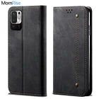 Чехол-книжка для XiaoMI RedMi Note 10, 9 Pro, кожаный, с отделением для карт, магнитная подставка