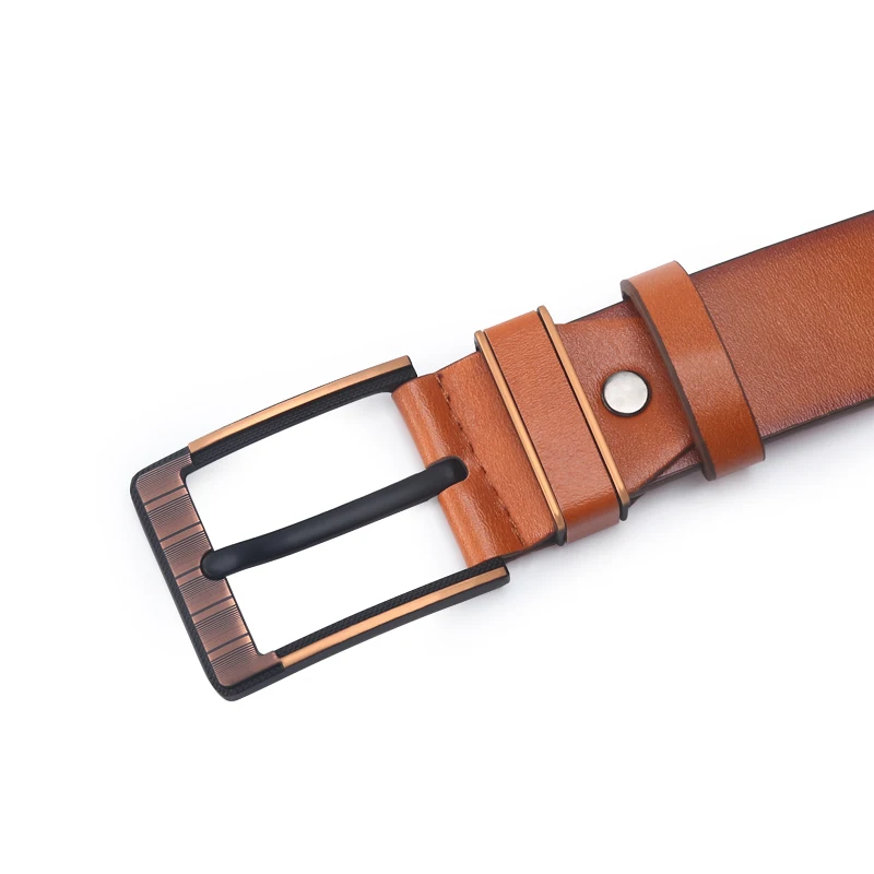 

Man Belt Fashion Designed High Quality Trendy PU Leather Vinge Pin Buckle Strap Fancy for Cowboy Jeans