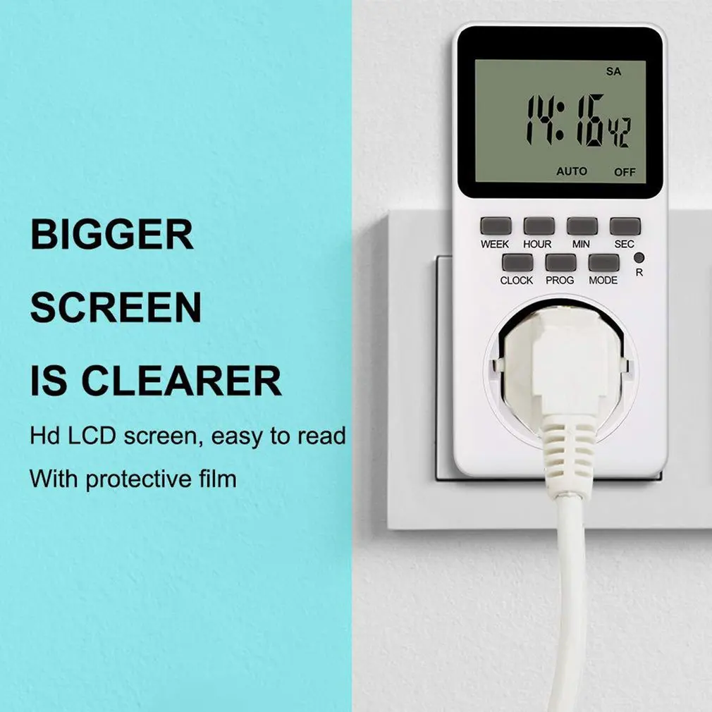

Intelligent Digital Display Socket Timing Switch Household Timing Socket Smart Socket Electronic Digital Timer