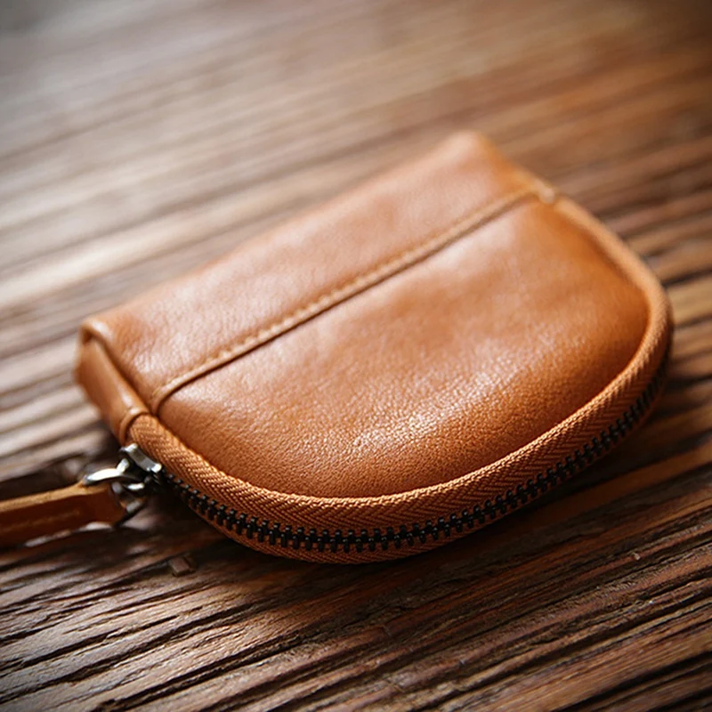 

Creative Coin Bag Student Wallet Men's Leather Small Fresh Zipper Card Bag Female Short Coin Purse Female