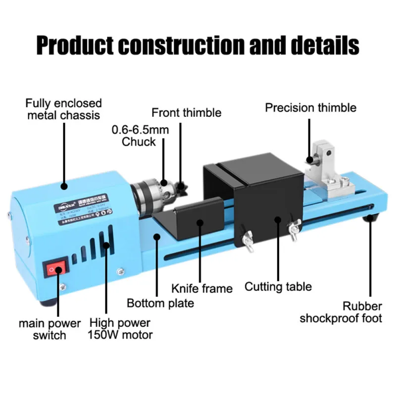 

Miniature Bead Grinding Polishing Cutting Lathe Round Bead Bead Machine Mini Woodworking Lathe DIY Woodworking Milling Machine