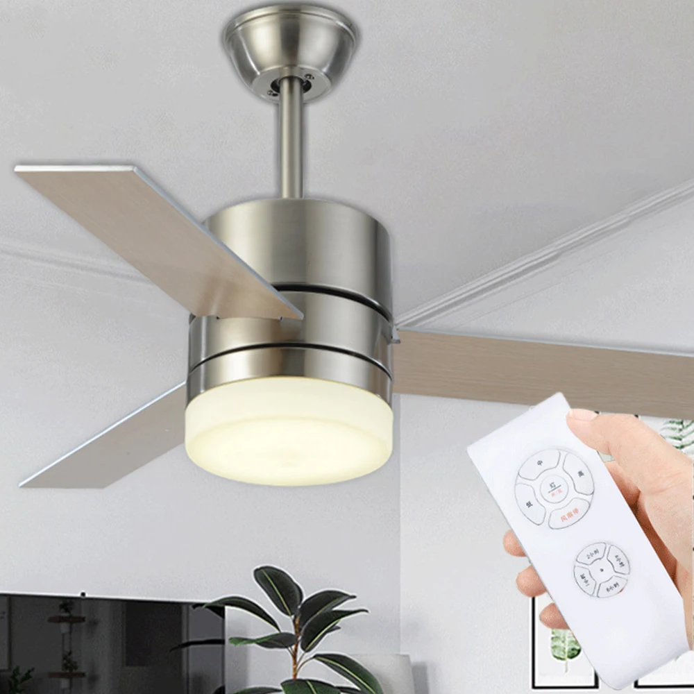 Американский простой потолочный вентилятор современная лампа в скандинавском