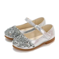 jgvikoto mary janes girls shoes with rhinestone fashion princess sweet antiskid soft childrens flats kids glitter party shoes