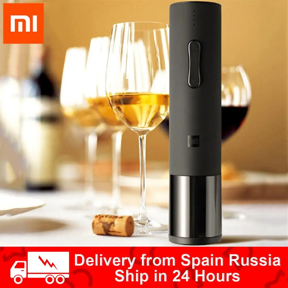 Автоматический Электрический штопор Xiaomi Mijia Huohou с пробкой и быстрым декантером