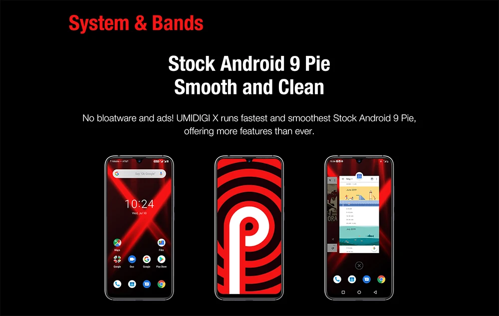 UMIDIGI X глобальная версия Встроенный экран отпечатков пальцев 6,3" AMOLED 48MP Тройная камера заднего вида 128GB NFC Helio P60 4150mAh Мобильный телефон celula