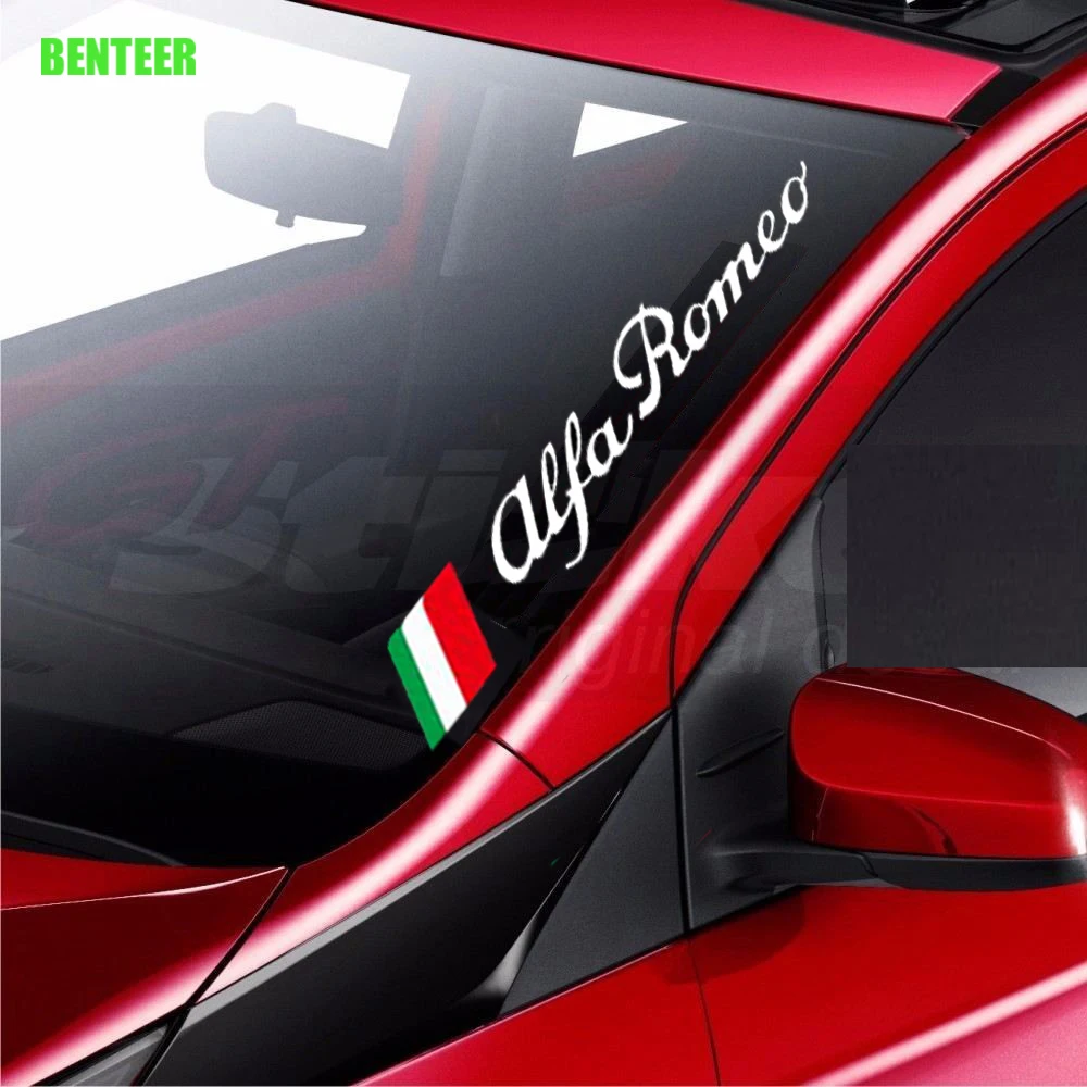 

Car Windows Sticker For Alfa Romeo Giulia Giulietta 159 156 MITO Stelvio 147 Sportiva Auto Accessories