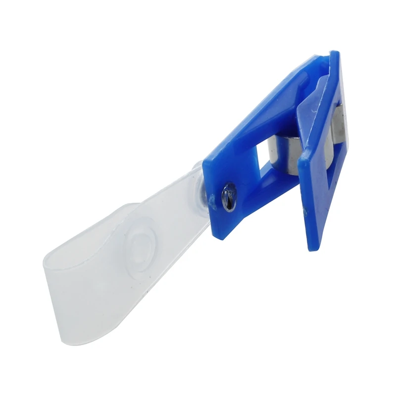 

40 Pcs Plastic ID Card Holder Name Badge Clips Fastener Blue