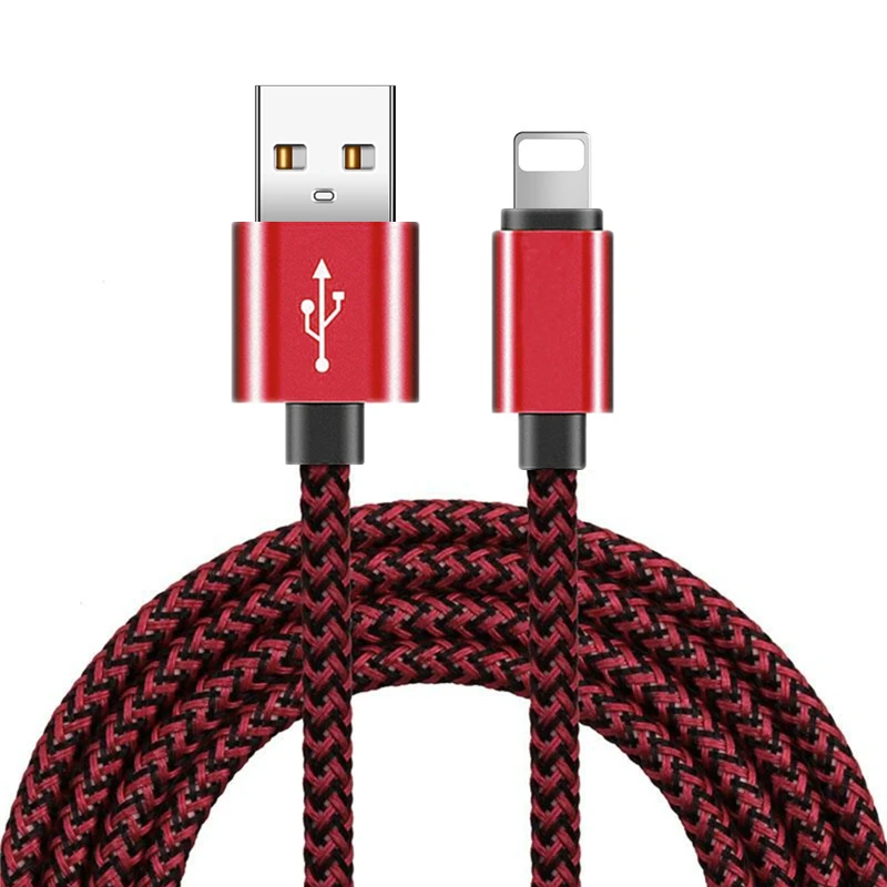 USB кабель для зарядки iPhone 6 6S 7 8 Plus X XS Max XR 11 Pro 5 5S SE iPad mini 2 3 4 быстрой и передачи
