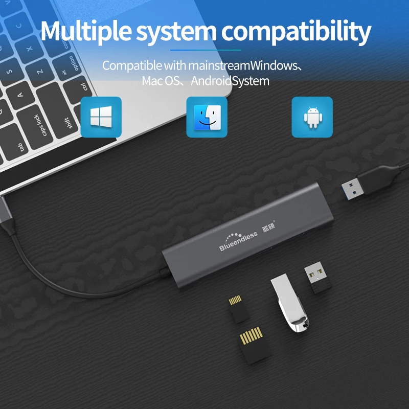 Док станция 9 в 1 USB 3 0 HDMI TF LAN PD|Комплекты аксессуаров для телефонов| |