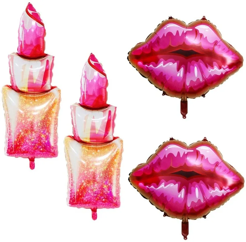 Шары из фольги в виде губной помады для крупных девочек 5 16 21 30 украшения дня