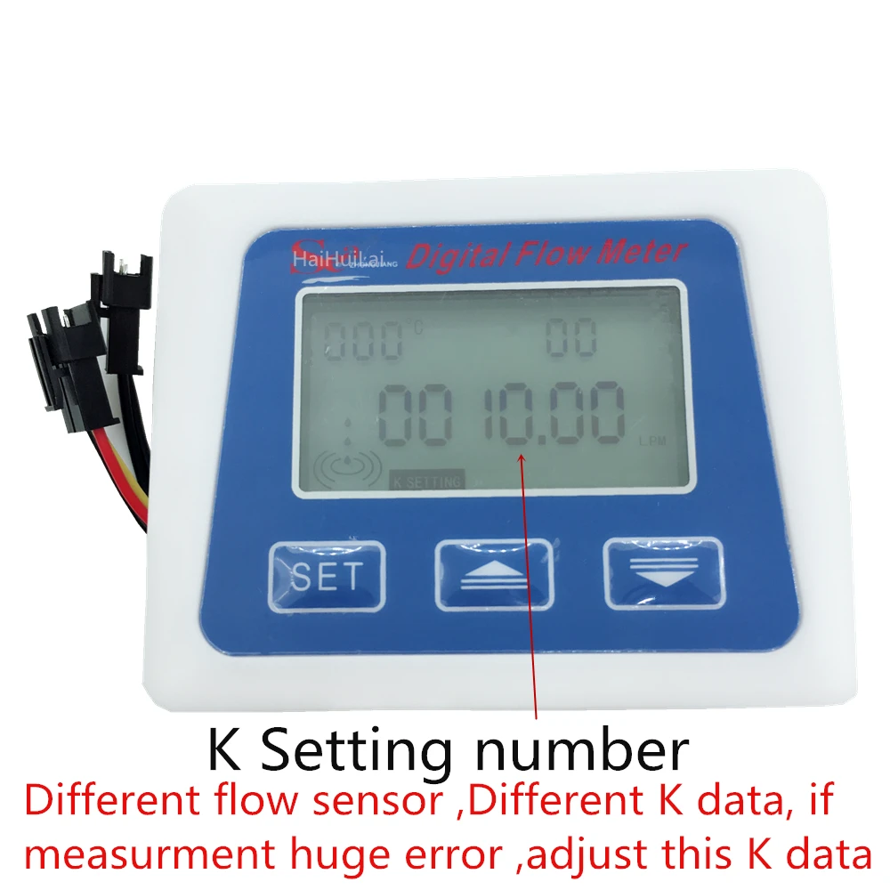 Цифровой расходомер с дисплеем измеритель текущей температуры Турбинный датчик