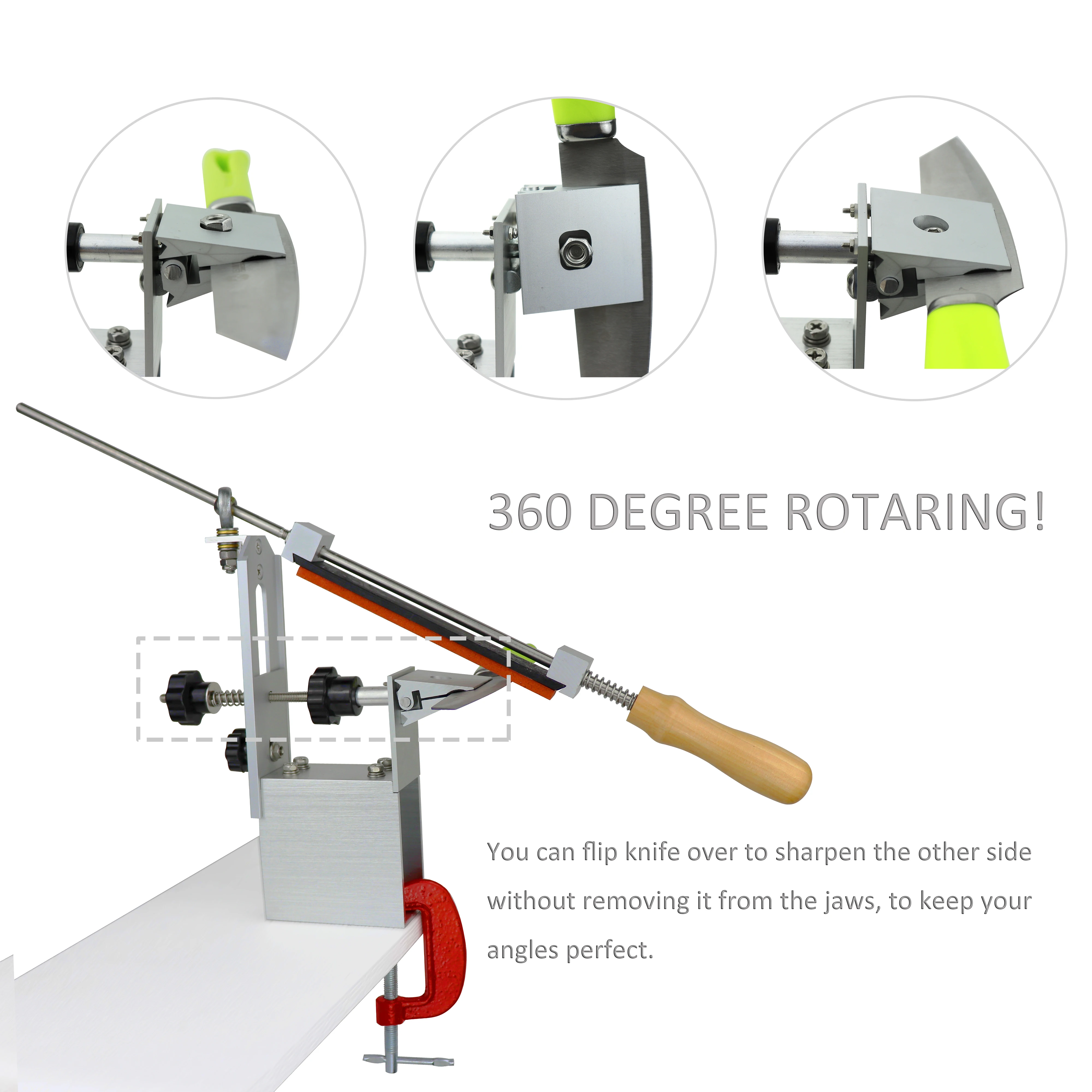 Точилка для кухонных ножей Модернизированная профессиональная точилка 3 бруска