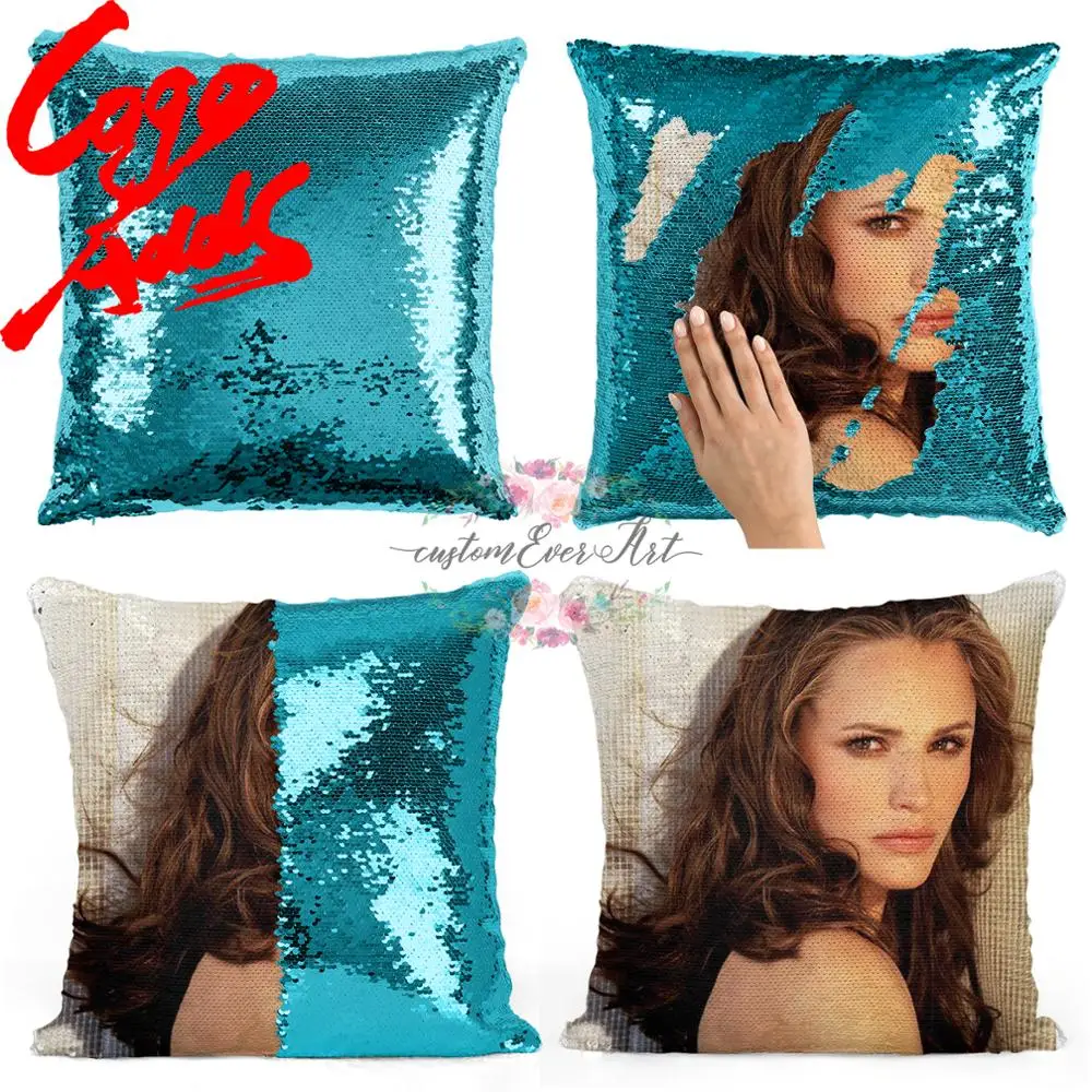 

Jennifer Garner sequin pillow | sequin Pillowcase | Two color pillow | gift for her | gift for him | pillow | magic pillow