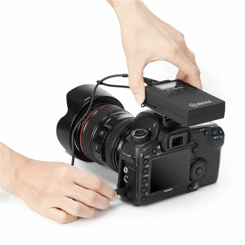 Беспроводной петличный микрофон BOYA WM8 передатчик + приемник для смартфона Canon Nikon