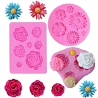 Силиконовая форма для мыла, торта, маргариток, кексов, желе, конфет, шоколада, украшение, 3 шт., помадные формы