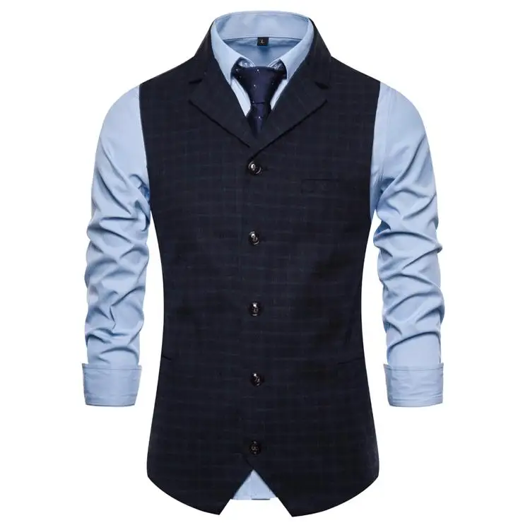 

Plaid Stage Costumes Men's Vest Unique design Lattice Fashion Single-breasted Waistcoats & Vests For Men