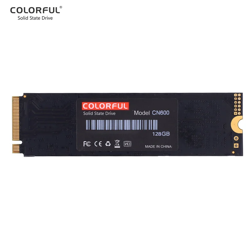 Цветной твердотельный накопитель SSD 128 ГБ M.2 интерфейс (Протокол NVMe) серии CN600 для