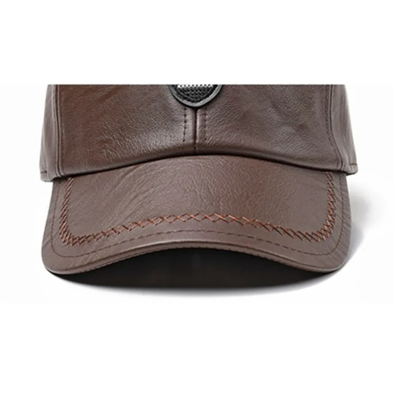 Новая осенне зимняя уличная теплая Бейсболка FUZAIBAZI для мужчин среднего возраста