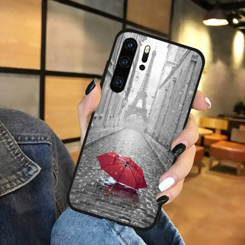 

Romantic Paris Eiffel Tower Phone Case Funda For Huawei P9 P10 P20 P30 Lite 2016 2017 2019 plus pro P smart