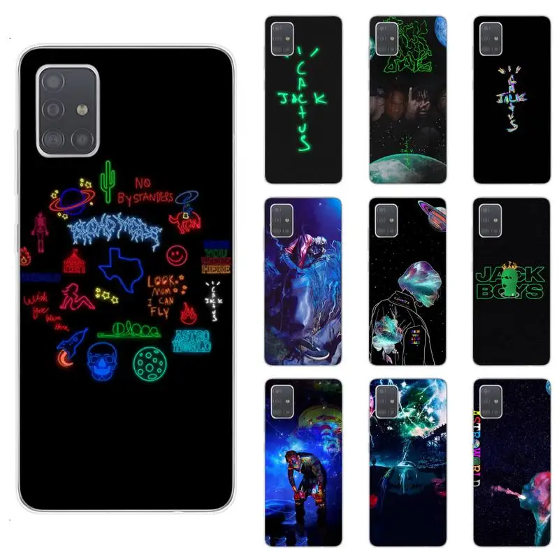 

Jackboys Travis Phone Case For Samsung S5 S6 S7 S8 S9 S10 S20 plus lite A51 A71 A21S Transparent Cover