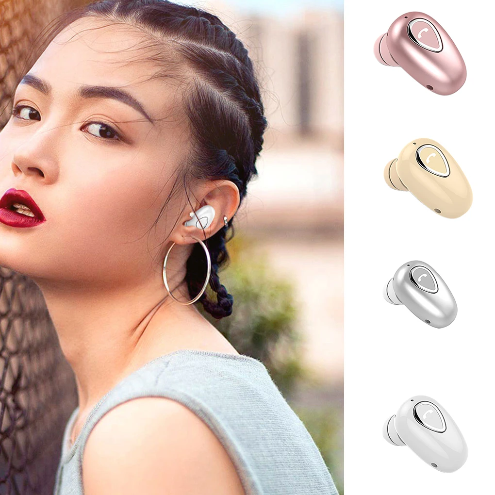 

1PC Bluetooth 4.1 Invisible Headset In-Ear Earphone Mini Wireless Stereo Built-in Mic Earphone(Lots of discounts )