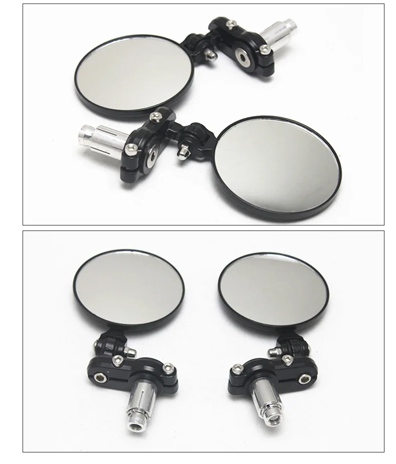

2Pcs/Pair 7/8" Motorcycle Rearview Mirror Scooter E-Bike Mtb Rear View Mirrors Back Side Mirror 22mm Motorbike Accessories