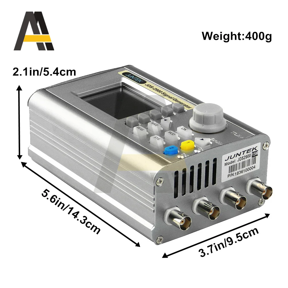 Генератор сигналов DDS Aideepen JDS2900 15-60 МГц цифровое управление Двухканальный