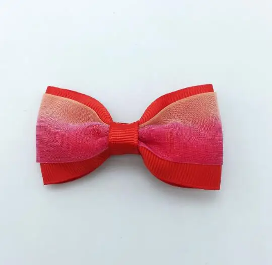 20 шт./лот твердого Бутик Grosgrain ленты для девочек с маленьким бантом; резинка для волос, обтянутая тканью; зажим для галстука лента для волос, бабочка Сделай Сам DIY бигуди для волос Аксессуары Лучший подарок - Цвет: 1