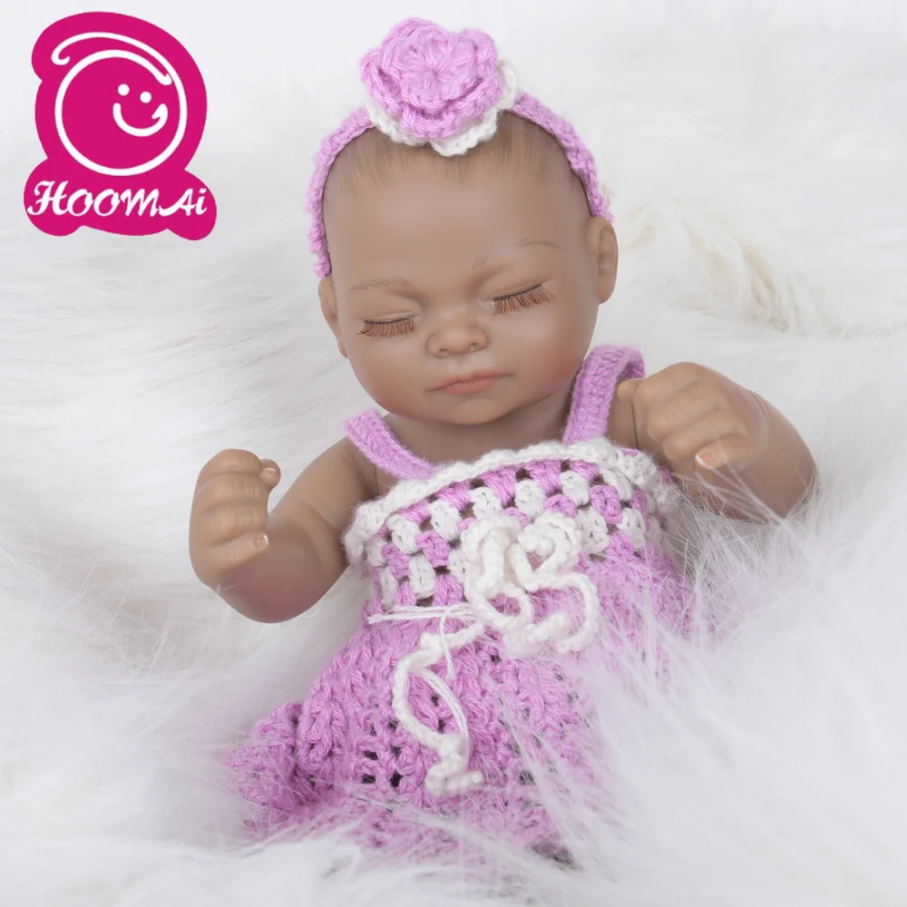 

10 Inches Realistic Silicone Real Touch Newborn Babies Toy Lifelike Sound Sleeping Baby Doll Kids Birthday Xmas Gift