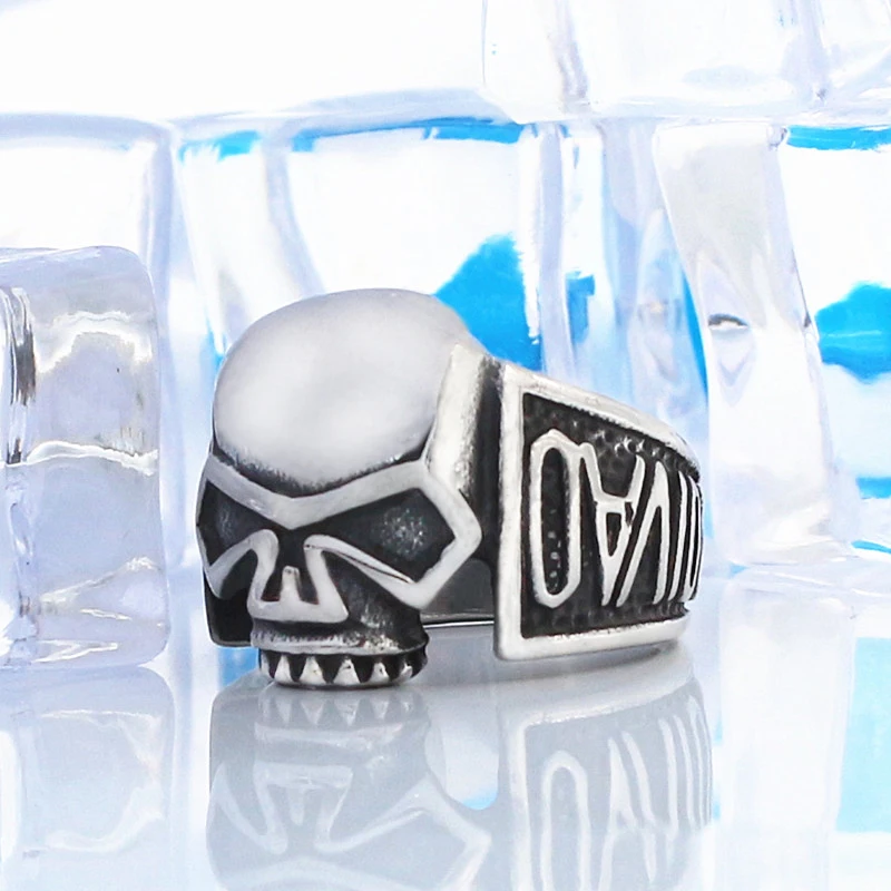 Мужское кольцо с черепом KLDY из нержавеющей стали индивидуальное модное хорошее