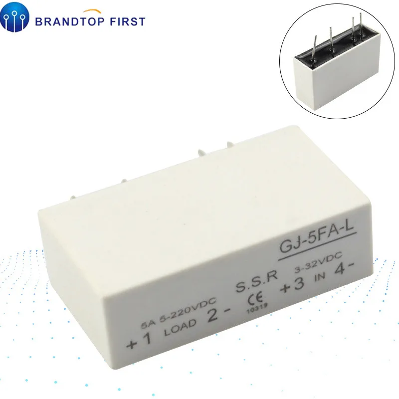 MGR GJ-5FA-L DC-DC контактный разъем PCB SSR вход 3-32 В постоянного тока выход 5-220 5 А