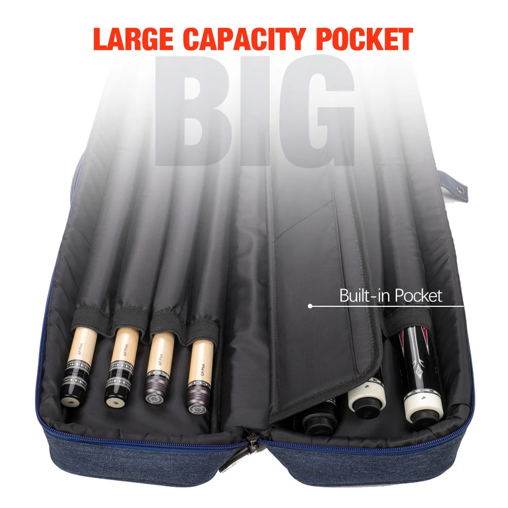 Чехол для кия KONLLEN с 7 отверстиями вместительный чехол из ткани Оксфорд прочный