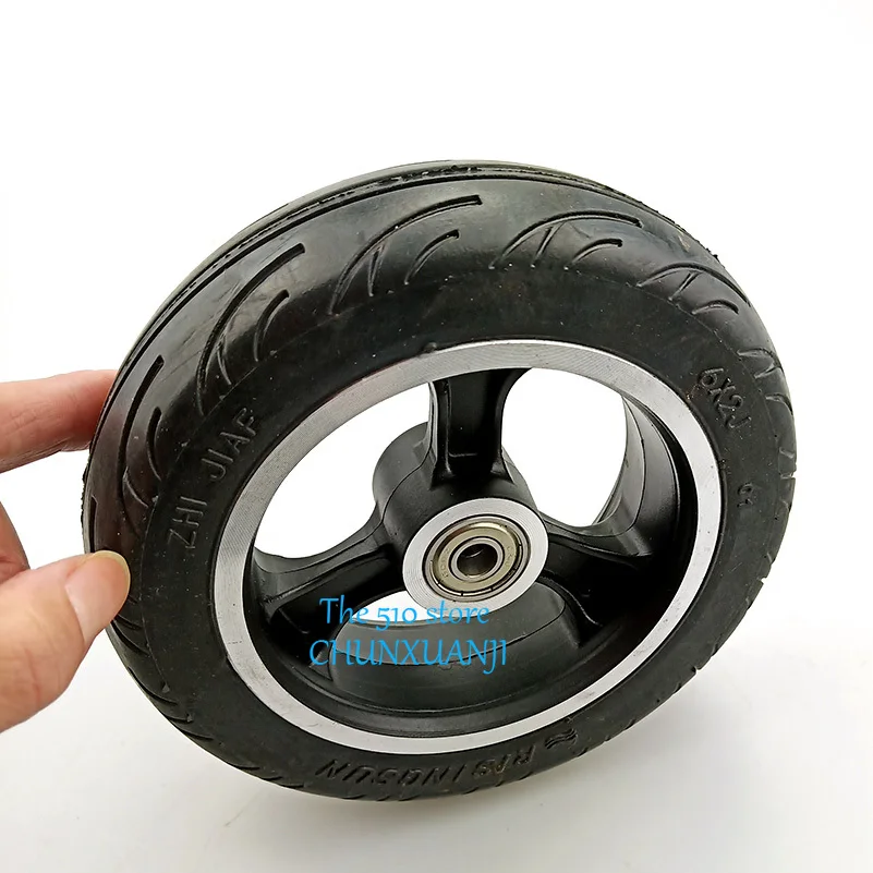 Размер 6x2 твердая шина с комплектом втулок 6-дюймовая для скутера электрического