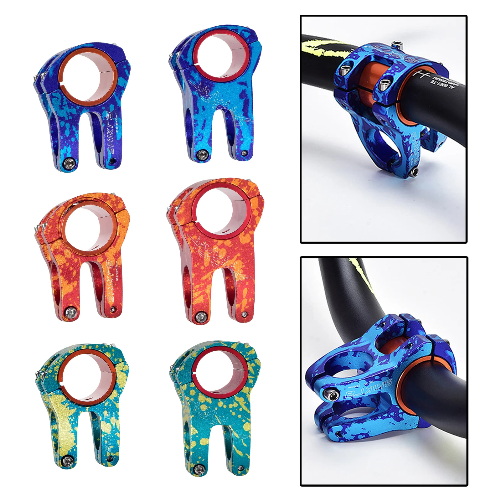 

Стержни из алюминиевого сплава 31,8 мм, стержни для горного велосипеда BMX, Короткие стержни, 0 градусов, длинный стержень руля, запасные части д...