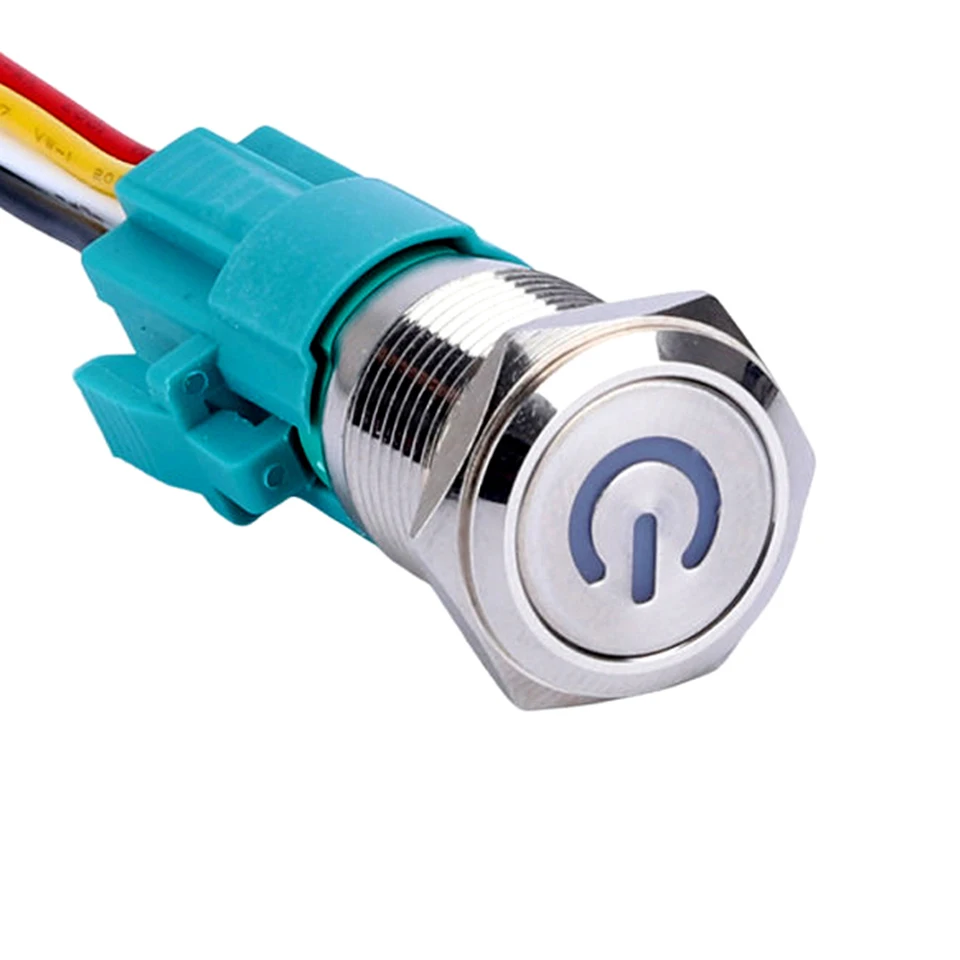 16 мм жгут проводки двигателя Переключатель с светодиодный свет