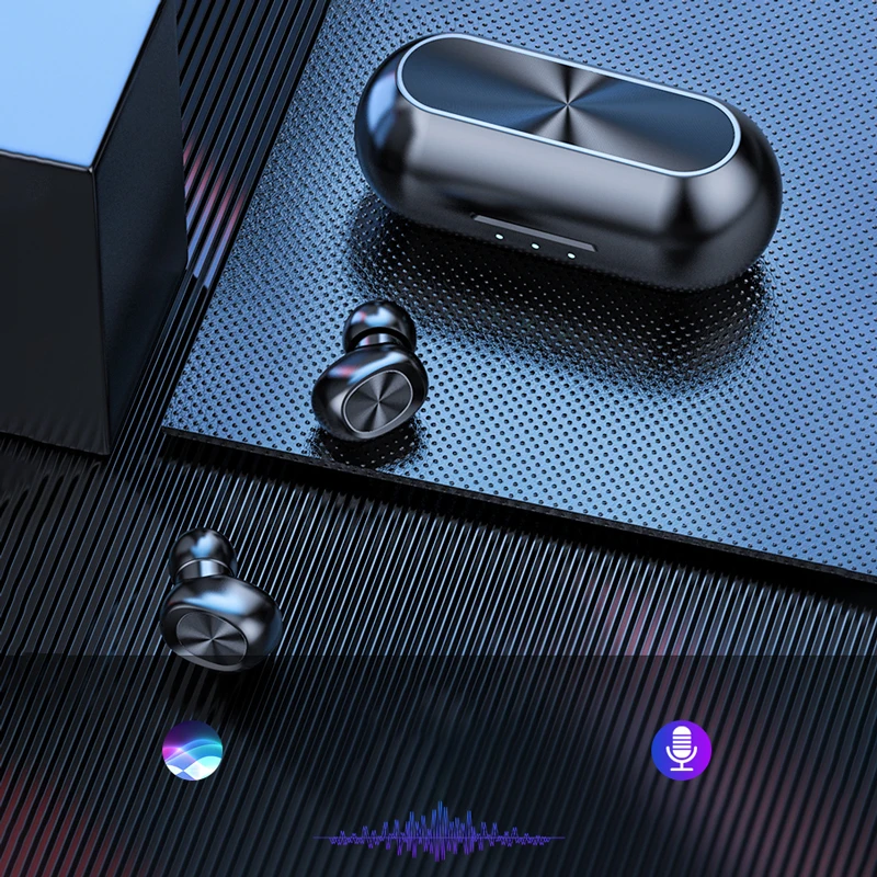 TWS Bluetooth Earphones 5.0 Touch Control Wireless Headphones Waterproof Earbuds 9D Stereo Music Headsets 3000mAh Power Bank