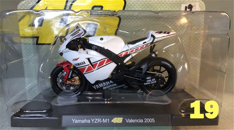 19 1:18 Apulia Yamaha Honda 11 см литье под давлением сплав мотоцикла статический дисплей модели автомобилей вентиляторы Favorit коллекция детей Рождественский подарок - Цвет: 19
