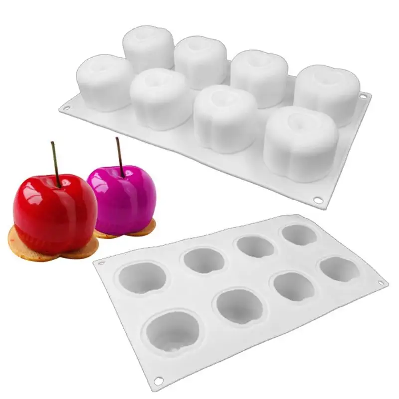 

Creative 6 Holes Cherry Mousse Cake Mold DIY French Dessert Decorating Mold Chocolate Patisserie Muffin Baking Mould 1 Piece