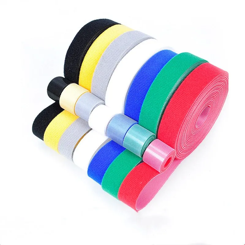 

Самоклеящаяся застежка-лента Velcros, многоразовые крючки, петли, кабельные стяжки, лента Magic Tape, аксессуары «сделай сам», 5 метров, 10/15/20/25 мм